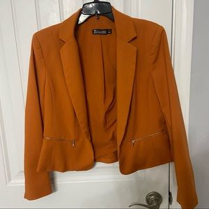 Stylish 💗 NYCO Orange Blazer 💕 Size 8
